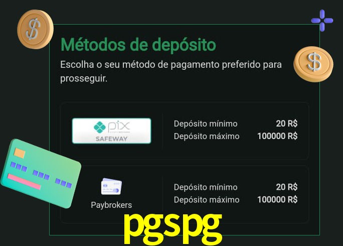 O cassino pgspg oferece uma grande variedade de métodos de pagamento